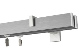 Square line Karnisz  Profil - aluminium, wspornik - biały