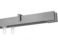 Karnisz przysufitowy Ava w kolorze Aluminium