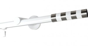 Karnisz pojedynczy standard Ø 19 mm biały połysk