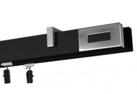 Karnisz apartamentowy Passion chrom - Profil - czarny, wspornik - aluminium