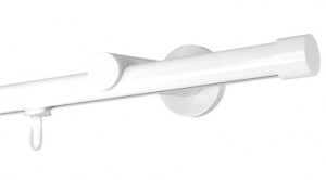 Karnisz pojedynczy standard Rullo Ø 19 w kolorze biały połysk