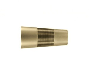 Końcówka karnisza Valleo Ø 16 mm- mosiądz antyczny/złoto mat